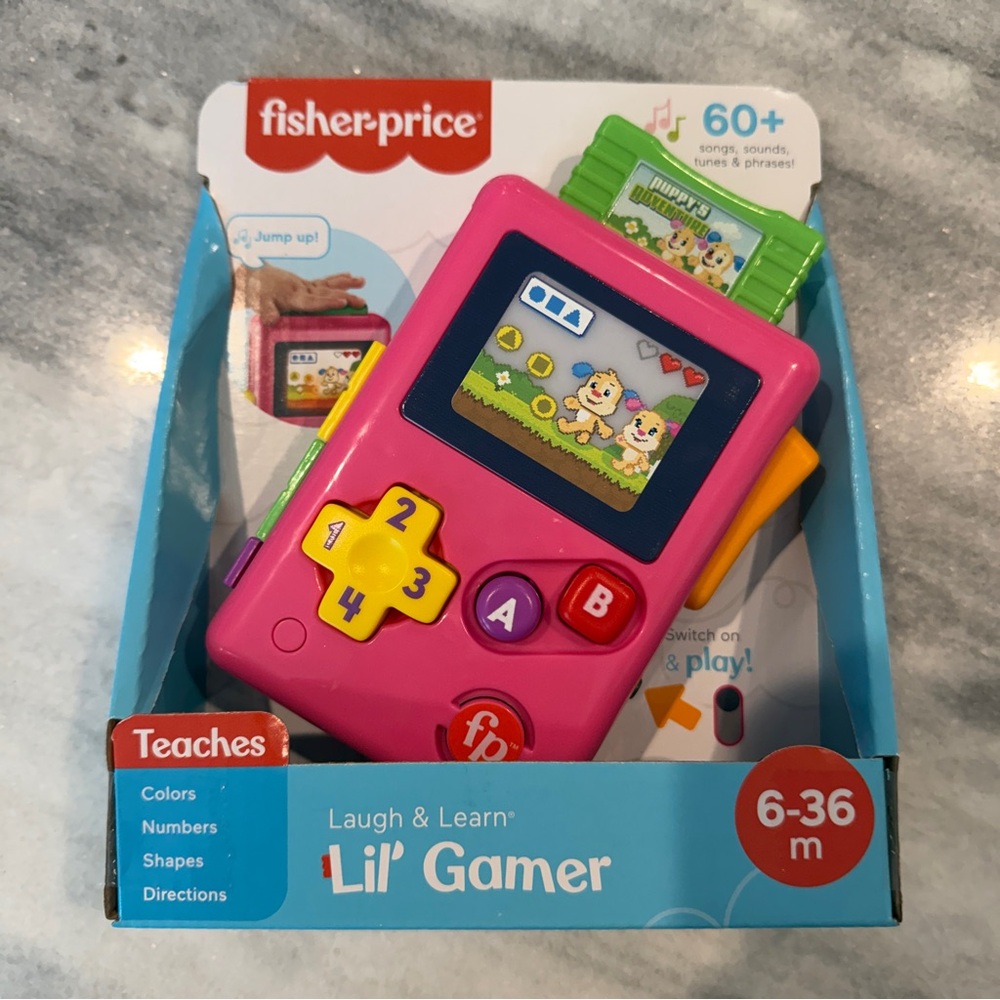 Fisher-Price Lil' Gamer Toy Pink 6-36m NEW Baby‎ Toddler Learning Educational